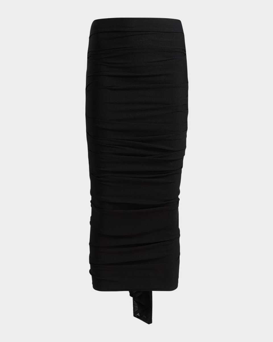 Aura Drape Midi Skirt